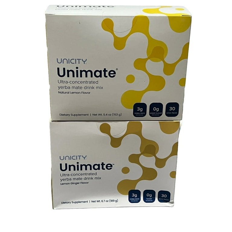 Unicity Balance Energy Bundle – Lemon + Ginger (2 Boxes, 30
