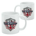 thumbnail image 2 of USA Choppers Shield Flames Eagle American Motorcycle Biker White Mug, 2 of 5