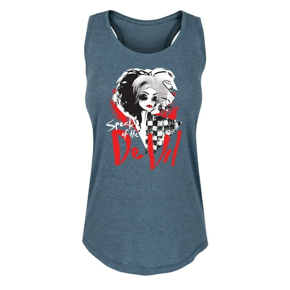 Disney's Cruella - Speak Of The De Vil - Women's Racerback Tank Top