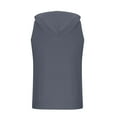 thumbnail image 6 of Handshe Men's Stylish Solid - Color Versatile Sleeveless Hooded Casual Outwear Jacket, 6 of 8