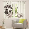 thumbnail image 5 of Erosebridal Exotic Oriental Curtains & Drapes Japanese-Style Curtains, Mount Fuji Blackout Curtains Ink Painting Living Room Curtains, Botanical Plants Bamboo Window Curtains Vintage Room Decor, 5 of 6