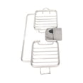 thumbnail image 2 of Faucet Storage Shelf, Aluminum Faucet Hanging Rack Adjustable No Burr Detachable With Towel Rod For Sponge Silver, 2 of 8