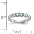 thumbnail image 2 of 14K White Gold Ring Band Moissanite Round 1.00ct. 5 Colorless, 2 of 2