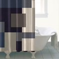 thumbnail image 2 of Shower Curtain Set with Snap-in,Simple Elegannt Geometry Pattern (4) Shower Curtains Waterproof Shower Liner,Contemporary Chic Polyester Bathroom Curtains,72x72Inch, 2 of 4