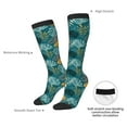 thumbnail image 4 of Naloa Tropical Leaves Thigh High Socks Extra Long Stretchy Sock Women Over Knee High Opaque Stocking Daily Wear, 4 of 6
