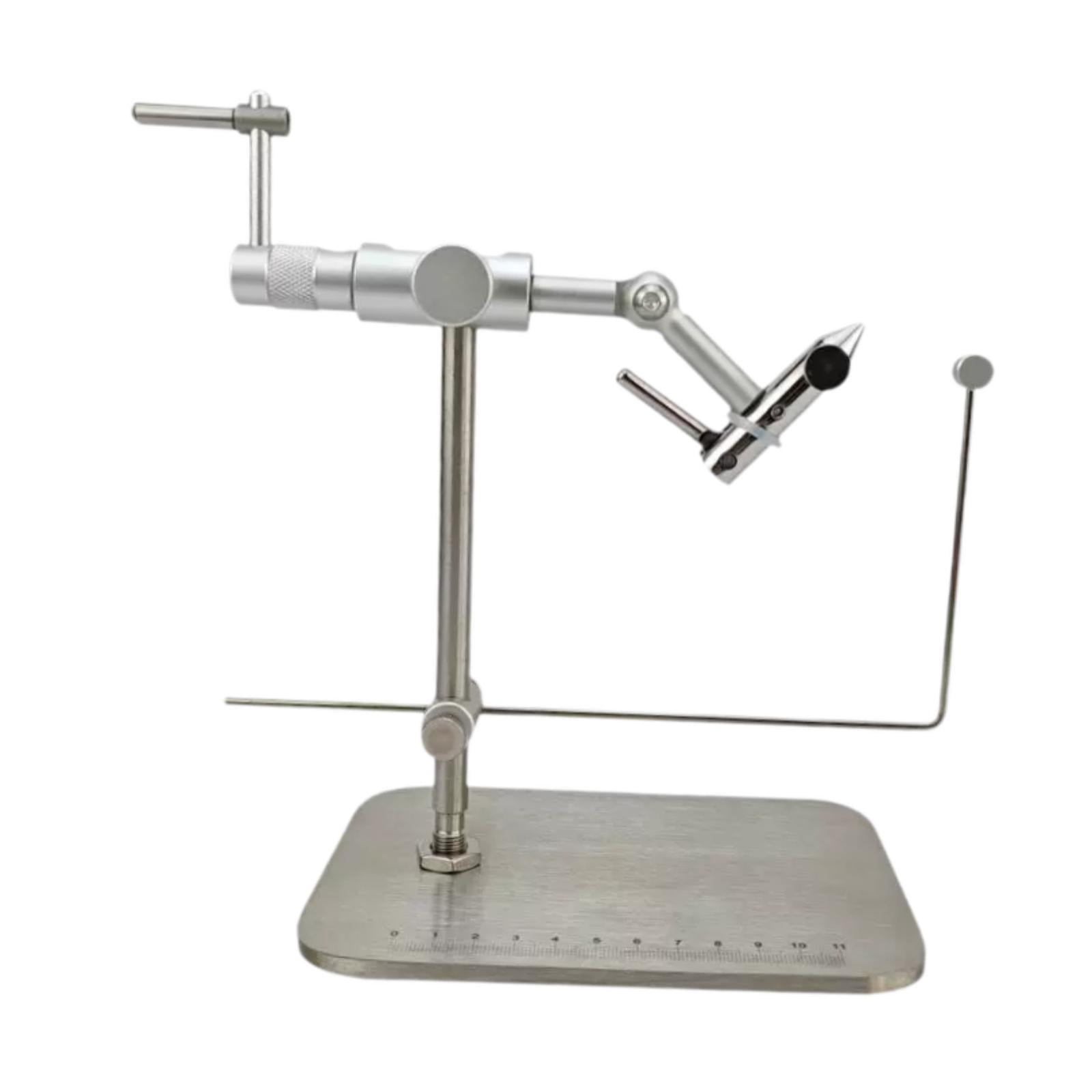 Wswqop Fly Tying Vise Fishing Tackle Fly Fishing Accessory Adjustable with Pedestal No Tools