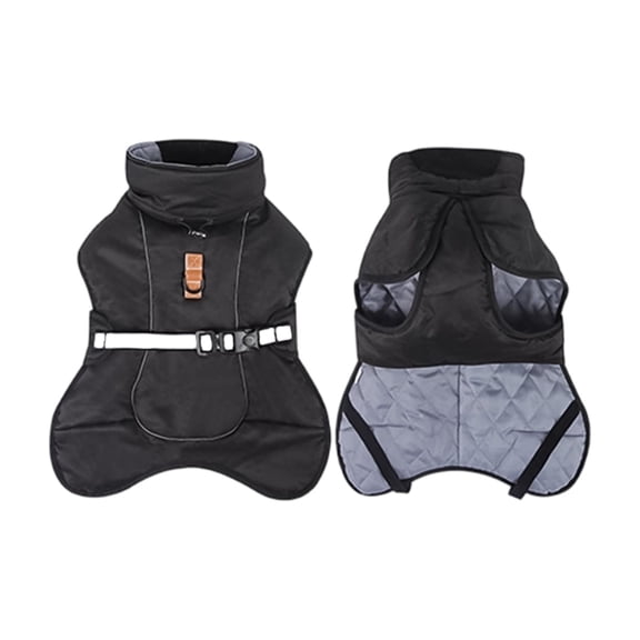 Large Dog Winter Warm Puffer Jacket, Reflective Waterproof Thickened Dog Coat for Big Breeds, Windproof Pet Parka, Perfect for Outdoor Walking and Cold Weather Daily Wear