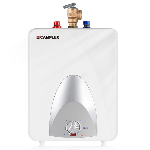 Mini calentador de agua con tanque CAMPLUX eléctrico de 9,5 litros (ME25)