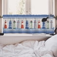 thumbnail image 6 of Nautical Lighthouse Valances Coastal Window Toppers Valances Rod Pocket Ocean Theme Window Treatments Curtains for Kitchen Bathroom Farmhouse 54x18 inch, 1 Panel, 6 of 6
