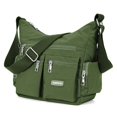 thumbnail image 2 of PULLIMORE Women's Waterproof Nylon Casual Crossbody Shoulder Messenger Bag Travel Purse Handbag with Multi Pocket, Green, 2 of 10
