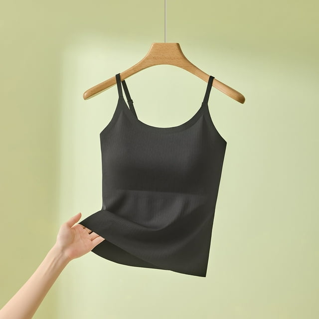 Pijama de manga corta para mujer, de verano, transpirable, con tirantes y almohadillas para el pecho. Blusa de poliéster para mujer.