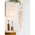 thumbnail image 1 of Tapiz de macramé tejido para colgar en la pared, Moon Dream Catcher para colgar en la pared, boho chic bohemio, decoración del hogar, tejido hecho a mano, decoración de algodón para habitación kenally  SH1105-21, 1 of 7