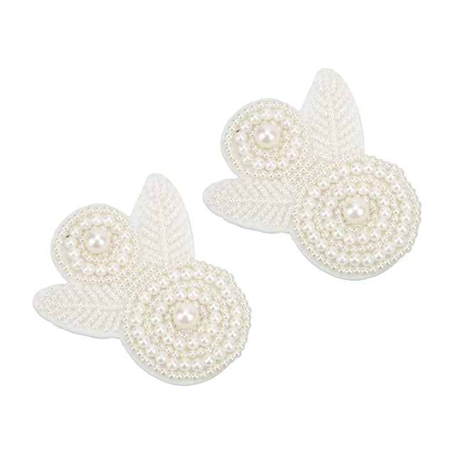 Flor de zapato de perla Bling Bling 2 piezas Decoración de zapatos