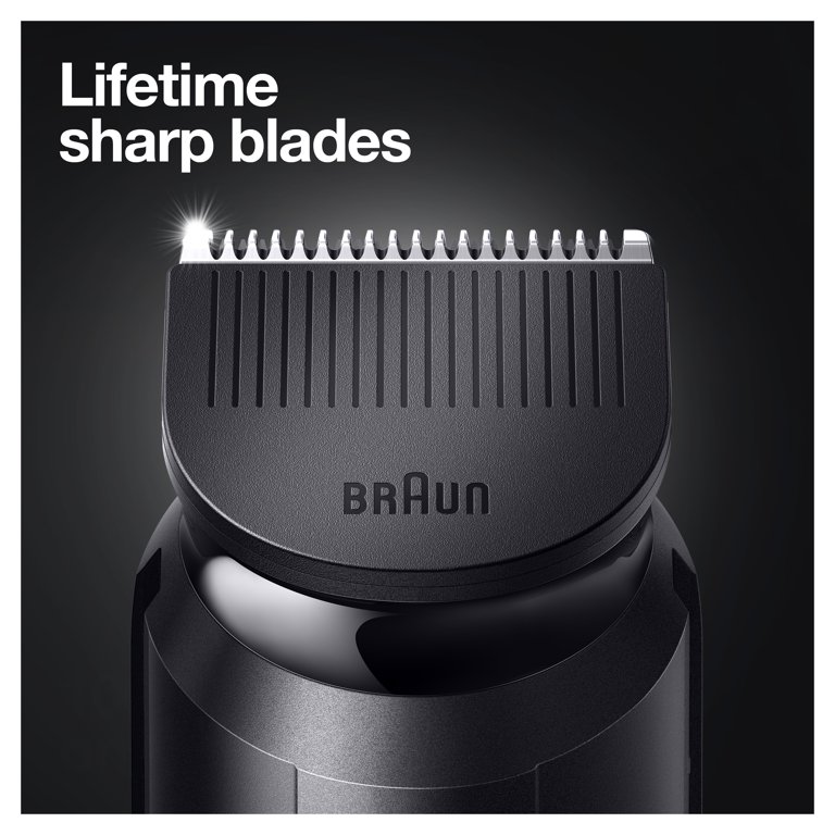 Braun 8-in-1 Body and Body Groomer, Grooming Kit, Black/Grey Beard Hair Clipper, Trimmer MGK5260