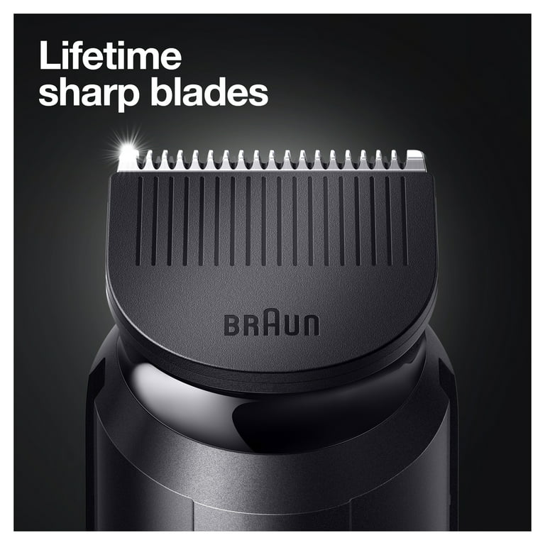 Braun MGK5260 8-in-1 Body Grooming Kit, Body Groomer, Beard Trimmer and  Hair Clipper, Black/Grey