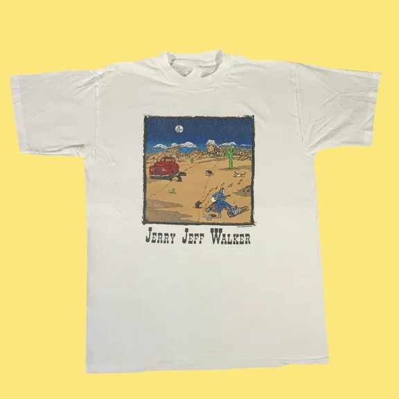 Vintage Jerry Jeff Walker Luckenbach Shirt Classic White Unisex S-5XL
