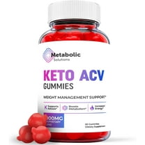 (1 Pack) Metabolic Solutions Keto ACV Gummies - Apple Cider Vinegar Supplement for Weight Loss - Energy & Focus Boosting Dietary Supplements for Weight Management & Metabolism - Fat Burn - 60 Gummies