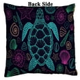 thumbnail image 2 of ABPHQTO Sea Turtle Shells In Line Art Style Reversible Mermaid Sequin Pillow Case Home Decor Cushion Cover 20x20 Inch, 2 of 2