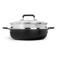 thumbnail image 4 of Granitestone Everyday Pan with Steamer, Aluminum Non-Stick, Pewter, 4 of 5