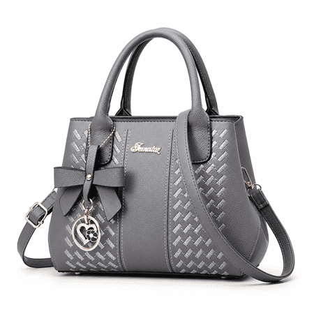 ELORIAH Classic European and American Fashion Middle Aged Mother Handbag Genuine Leather Purses Handbags for Women Vintage Handmade Real Leather Shoulder Bag Crossbody Satchel Purse with Strap
