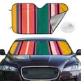 thumbnail image 2 of Kdxio Vertical Stripes Print Windshield Sun Shade,UV Rays and Sun Heat Protection,Sunshade for Car Windshield,Car Shade Front Windshield -, 2 of 6