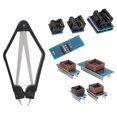 thumbnail image 2 of Programmeur 9 Pièces 8 SOP8 à DIP8 PLCC44 DIP40 SMD Dip 8PIN pour TL866CS TL866A EZP2010 IC Extracteur9 Adaptateurs Prises Kit avec 16 SOP16 Extracteur de Dip So, 2 of 8