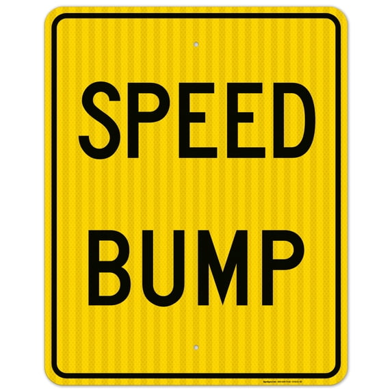 Speed Bump Sign,