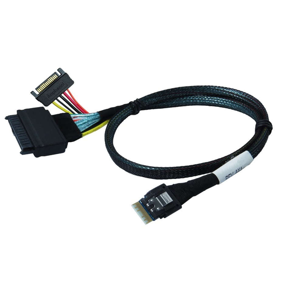 Slim SAS SFF-8654 4i Straight to SFF-8639 U.2 Cable - Walmart.com ...