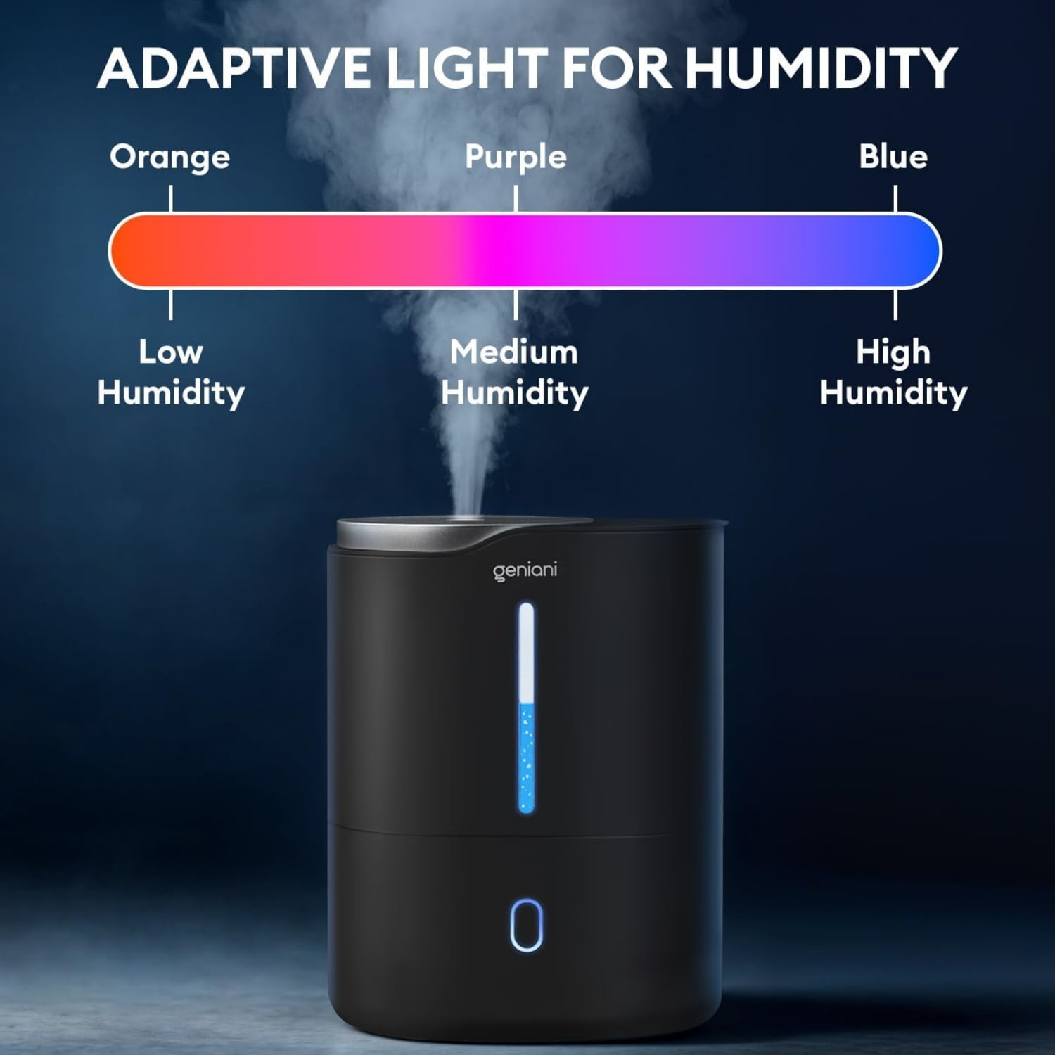 Ultrasonic Cool Mist Humidifier for Bedroom, Large Rooms, Home, 4L - Easy Fill & Clean Humidifier for Plants w/Auto Shut-off, 40H Runtime - Quiet, Top Fill Air Humidifier & Vaporizer for Baby