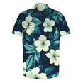 thumbnail image 4 of Xixinqiwan Hawaiian Shirt for Men Short Sleeve Button Down Shirts Beach Tropical Printed Casual Shirts Loose Quick Dry Blouse, 4 of 5