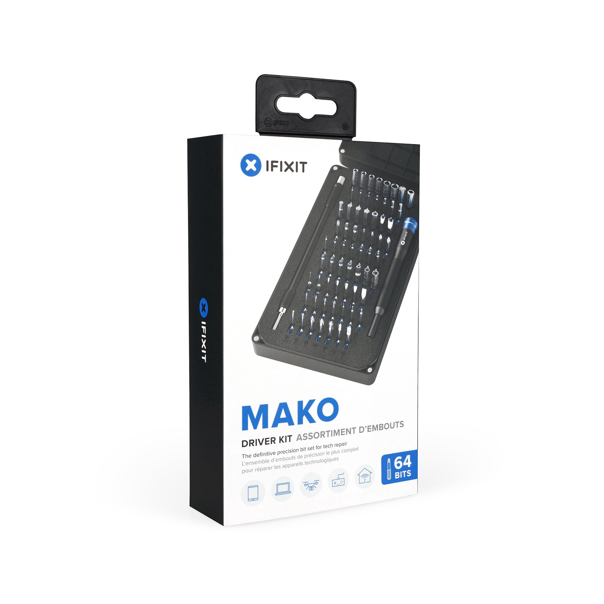 iFixit Mako Driver Kit - Screwdriver with bit set - 64 pieces - in case
