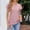 Pink, variant on Women's Short Sleeve Pullover Blouses Satin Silk Shirts Casual Loose Elegant Work Tunic Tops ,Pink - S