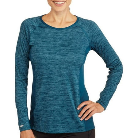 Danskin Now Women's Active Long Sleeve Heather Performance Top ...