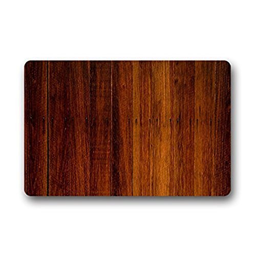 RYLABLUE Wood Texture Doormat Floor Mats Rugs Outdoors/Indoor Doormat Size 23.6x15.7 inches