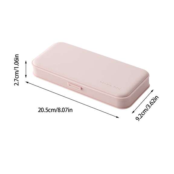 LanSuare Plastic Stationery Box, Multifunctional Student Organizer, Suitable for Pen Storage, Desk Accessories, Classroom Essentials