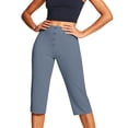thumbnail image 5 of Yifymode Capris for Women with Pockets Golf Pants 7/8 High Waisted Stretch Pull On Ankle Business Casual Travel Athletic Work, 5 of 5