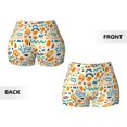 thumbnail image 6 of Yiaed Peanuts 8 Print Women's Athletic Shorts Running Shorts Sporty Short High Waisted Elastic Workout Shorts for Yoga Gym Running & Sports -Small, 6 of 8