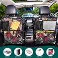 thumbnail image 5 of BZSMCE Car Organizer Kick Mats Back Seat Protector Creatively Sunset Flutter Printed, 5 of 7