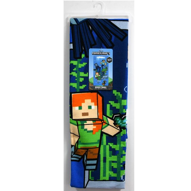 Minecraft Microfiber Beach Towel 27x54"