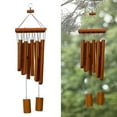 thumbnail image 2 of Regalos Campanas de viento de bambú 10 tubos de sonido de bambú Campanas de viento de 60 Cm Campanas de decoración de jardín de regalo de madera, 2 of 2