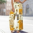 thumbnail image 6 of TMOYZQ Palazzo Pants for Women 2025, Elastic High Waisted Boho Casual Loose Wide Leg Pants Plus Size Print Baggy Lounge Trouser Pants on Clearance, 6 of 6