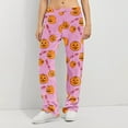 thumbnail image 6 of MLQIDK Fall Pajamas Women Elastic Waist Pumpkin Bat Ghost Print Fall Pjs Halloween Drawstring Loose fit Pajama Pants Plus Size Sleepwear, 6 of 6