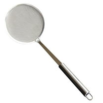 1Pc Stainless Steel Strainer Skimmer Spiral Wire Mesh Skimmer Spoon Ladle