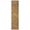 thumbnail image 2 of Woven Trends Lyron - MAL07 - Southwestern Style, Diamond Pattern, Pet & Family Friendly, Living Room, Dining Room, Office, Low Pile, Hand Made Wool Area Rug in Gold - 5' x  7', 2 of 3