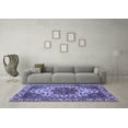 thumbnail image 3 of Ahgly Company Indoor Rectangle Abstract Blue Modern Area Rugs, 5' x 7', 3 of 4