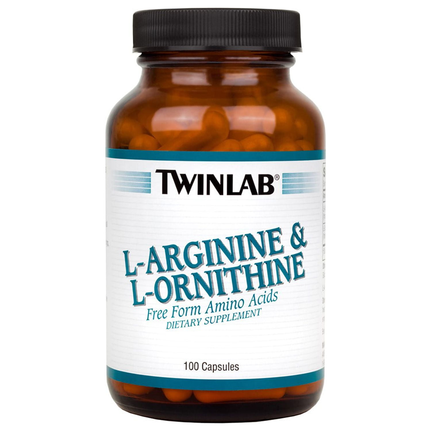 Twinlab L-Arginine & L-Ornithine Capsules, 100 Ct