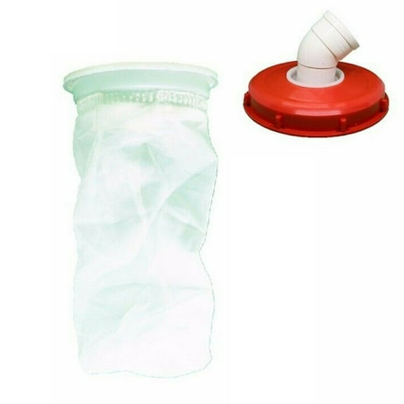 IBC Filter Cover Cap for Water Tank Rain Barrel 1pcs DN75 Nylon Mesh Strainer 200 Micron Fine Mesh Reusable Rainwater Purification System Fitting for Ton Container 105mm Outer Diameter 200mm Length
