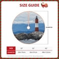 thumbnail image 2 of Rateoe Lighthouse On The Waters Pattern Christmas Tree Skirt with Ties , Christmas Tree Decorations, Farmhouse Christmas Decor Xmas Holiday Decorations-, 2 of 6