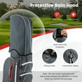 thumbnail image 5 of Topbuy 15-Way Golf Cart Bag Golf Club Bag with 15 Ways Organizer Divider Top 7 Zippered Pockets Cooler Bag Umbrella Holder Rain Hood Grey + Red, 5 of 8