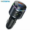 thumbnail image 2 of RHEA- Bluetooth5.0 Fm Transmitter Qc3.0 Led Backlit Wireless Radio Adapter Mp3 Player, 2 of 6